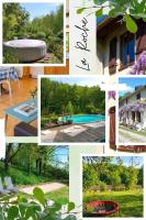 Les Glycines Gîtes - La Roche gîte - shared solar heated pool - garden spa - fenced garden for dogs - B&B Vernoux-en-Gâtine