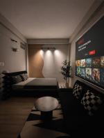Studio mit Kingsize-Bett und Schlafsofa