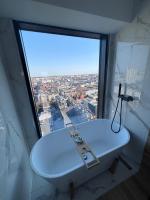 GLOBAL l SKY TOWER l Premium City View Apartments l Panoramic Bathtub l Parking - Ferienwohnung Kattowitz