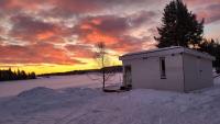 House with a spectacular view over Torne river - Ferienwohnung Kiruna
