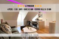 LE PINGOUIN - Beau T2 entre Gare et centre - Commerces au pied de l'immeuble - B&B Quimper