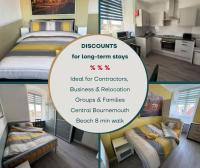 Newly refurbished 3BR - Bournemouth High Street - Beach 8 min walk - Chambres d'hôtes Bournemouth