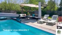 Gîte familial Le Sauvage à 10 minutes Pairi Daiza piscine, chiens ok - B&B Chièvres