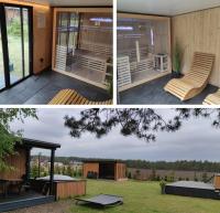 Leśne SPA Borsk Domki z Basenem, Sauną i Balią na Kaszubach nad Jeziorem Wdzydzkim - Chambres d'hôtes Borsk