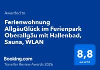 Ferienwohnung AllgäuGlück im Ferienpark Oberallgäu mit Hallenbad, Sauna, WLAN - B&B Missen-Wilhams