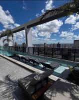Opus Gyro no Setor Marista | Alto Padrão | Wi-Fi | Garagem | Portaria 24H | Prédio com Rooftop incrível - Chambres d'hôtes Goiânia