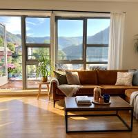 Top floor apartment with mountain view, terrace 22sqm, free parking - B&B Bergen