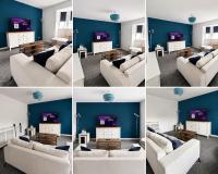 Modern 2BR Glasgow Apartment With 2 Bathrooms & Free Parking - Bed and Breakfast Glasgow