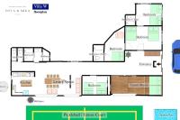 W Pickleball 300,平米 5 bedrooms, 4 bathrooms, quiet in the forest, 4 minutes to Nabe Beach, BBQ, free pool - B&B Onna