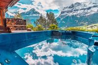 Surfers Sunset Spa with Jacuzzi & Panoramic Terrace - Chambres d'hôtes Grindelwald