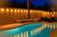 Relaxing Summer Nights at Casa Buena Vida Pool Fire Pit Table Games - B&B Oro Valley