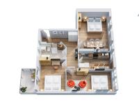 LudwigsCozyEscape - Boutique Design Apartment am Residenzschloss mit gemütlichem Balkon, 6 Gäste, SmartTV in jedem Zimmer, Highspeed WLAN, Workspace, 24h Self Check-in, Parkhaus 2 Min Gehweite - Chambres d'hôtes Ludwigsbourg