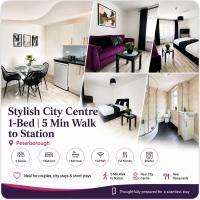 Stylish City Centre 1-Bed 5 Min Walk to Station - B&B Peterborough