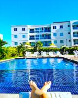 Lindo apartamento em Muro Alto, Porto de Galinhas, Vista para as piscinas, 3 qtos e sala climatizados, Acomoda até 8 pessoas - Chambres d'hôtes Ipojuca