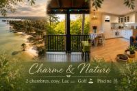 Charme & Nature - 2 chambres, cosy, Lac, Golf, Piscine, Terrasse, Parking, 2 à 5 pers max - Ferienwohnung Biscarrosse