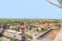 Modern Apartment at Braunschweig Hbf Central Station 17th Floor Cityview 4 Beds Full Kitchen - B&B Braunschweig