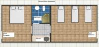 Apartment mit 2 Schlafzimmern - Erdgeschoss