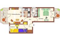Haus Duhner Brise, Whg 3, Seesicht - Bed and Breakfast Cuxhaven