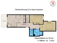Haus Insulaner Whg 3 - Chambres d'hôtes Norderney