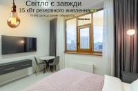 14-1 Diplomat Hall, Zhylianska 59, Kyiv centre, stunning city view, 15 kW backup power, Petrovdom Apartment - B&B Kyiv