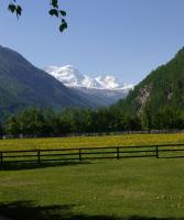 Kleine gemütliche Ferienwohnung in Täsch mit Alpenblick und Poolzugang - B&B Täsch
