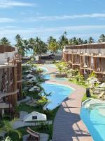 Apartamento Casa em condominio com Jacuzzi Privativa ha 40m da Praia Tatuamunha bem Beira mar! Comporta até 12 hóspedes - B&B São Miguel dos Milagres