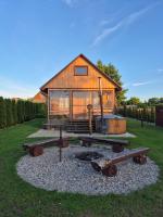 Siedlisko nad jeziorem Skarlińskim 5B, mazury, jezioro, domek, bania - Chambres d'hôtes Kurzętnik