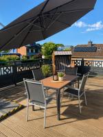 FeWo Auszeit eigene große Terrasse mit Strandkorb und Grill - B&B Wesel