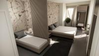 Vierbettzimmer mit eigenem Bad