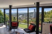 Vue exceptionnelle sur Rouen - climatisation - terrasse panoramique - calme et stationnement - 5 personnes - B&B Bois-Guillaume