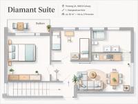 Ferienwohnung - Diamant Suite - Ihr Zuhause auf Zeit! - B&B Coburgo
