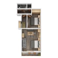 One-Bedroom Apartment with Balcony