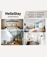Luxuriöses 3-Zimmer-Apt I Terrasse I Familienfreundlich I Küche I Netflix I Kostenloser Parkplatz I 125 m2 - B&B Wiesbaden