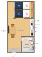 One-Bedroom Apartment with Balcony