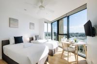 Twin Studio Retreat with Views @ Brisbane One - B&B Brisbane