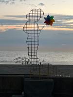 Les Obiones, vue latérale mer, Fort Mahon Plage, magnifique studio cabine 4p, avec balcon , parking privé gratuit, wifi, classé 2 étoiles, exposition plein sud en Baie de Somme - Ferienwohnung Fort-Mahon-Plage