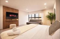 Suite de lujo cama king con AC - B&B Medellín