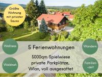 Gästehaus Philipp im Herzen des Fichtelgebirges - 5 Ferienwohnungen, großes Grundstück, Wald und Wiese, Wohnung mit privater Sauna, kostenfreie Parkplätze, WLAN - Chambres d'hôtes Mehlmeisel