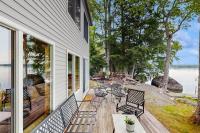 Peaceful Lakefront Escape with Outdoor Dining, Beach Access, Deck & Firepit - B&B Otis