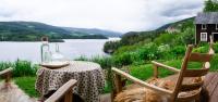 Cosy basement room, bathtub and sauna with a stunning view - Ferienwohnung Løken