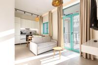 Santorini Dream 1 BR Apt w Parking, Kitchen, Sea Sunset View - Drymades - Ferienwohnung Dhërmi