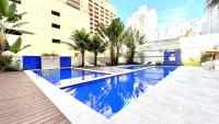 Flat 50 Metros Mar na Praia das Pitangueiras - Ar Condicionado, Churrasqueira e Piscina - 6 Pessoas - Ferienwohnung Guarujá