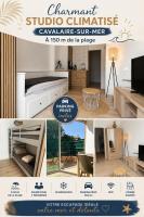 Charmant studio neuf 150m plage sur avenue principale climatisé et parking - Chambres d'hôtes Cavalaire-sur-Mer