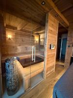 Svišť view of the Tatras from a private sauna - Ferienwohnung Poprad