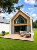 Przytulny domek Hampton nad Jeziorem Niesłysz - Chambres d'hôtes Niesulice