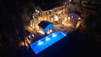Lithos Courtyard Corfu Private infinity pool - sweeping views - B&B Kothoníkion