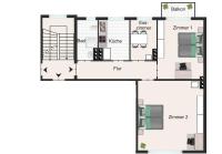 Kiel Jachmannstrasse 2OG links 2,5 Zimmer Wohnung - Ferienwohnung Kiel