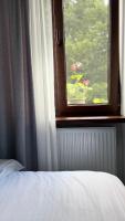 Dreibettzimmer mit Bergblick