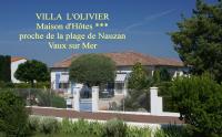 CHAMBRE D'HOTES "Les Volets Bleus" - VILLA L'OLIVIER côté mer - B&B