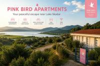 Pink bird apartments and FREE PARKING - B&B Virpazar